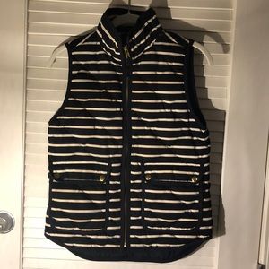 J Crew striped vest with side pockets!!!